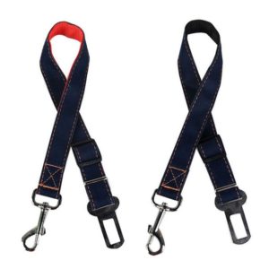 Adjustable Pet Harness Seat Belt For Leash